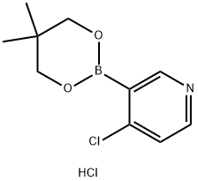 4-Chloro-3-(5,5-dimethyl-1,3,2-dioxaborinan-2-yl)pyridine, HCl Structure