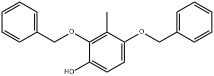 3-Methyl-2,4-bis(phenylmethoxy)phenol Structure