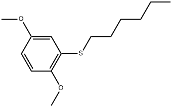 2-(Hexylthio)-1,4-dimethoxybenzene Structure