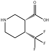 (3R,4R)-4-(trifluoromethyl)piperidine-3-carboxylic acid Structure