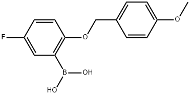 B-[5-Fluoro-2-[(4-methoxyphenyl)methoxy]phenyl]boronic acid Structure