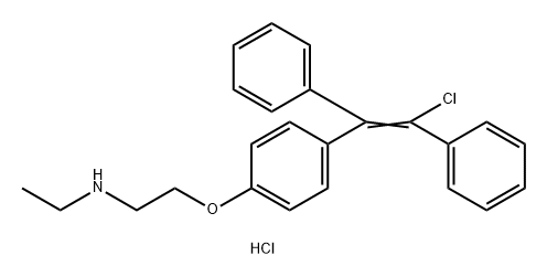 N-Desethyl Clomiphene HCl Structure