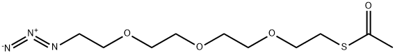 S-Acetyl-PEG3-Azido Structure
