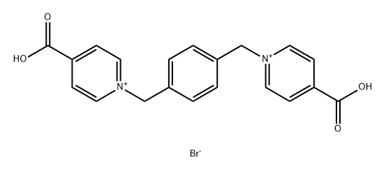 Pyridinium, 1,1'-[1,4-phenylenebis(methylene)]bis[4-carboxy-, bromide (1:2) Structure