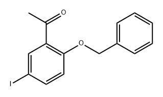 1-(2-(Benzyloxy)-5-iodophenyl)ethanone Structure