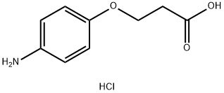 3-(4-aminophenoxy)propanoic acid hydrochloride 구조식 이미지