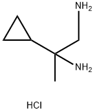 2-cyclopropylpropane-1,2-diamine dihydrochloride 구조식 이미지