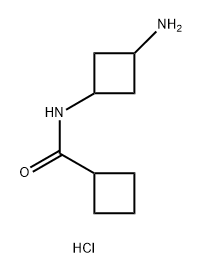 n-(3-Aminocyclobutyl)cyclobutanecarboxamide hydrochloride Structure