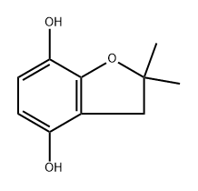 2,2-Dimethyl-2,3-dihydrobenzofuran-4,7-diol Structure