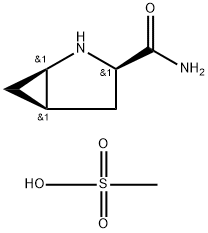 D-cis-4,5-methanoprolineamide methanesulfonic acid salt 구조식 이미지