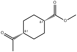 Methyl cis-4-acetylcyclohexanecarboxylate Structure