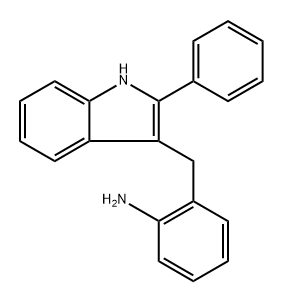 2-((2-phenyl-1H-indol-3-yl)methyl)aniline Structure