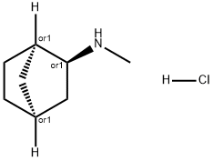 Bicyclo[2.2.1]heptan-2-amine, N-methyl-, hydrochloride (1:1), (1R,2S,4S)-rel- 구조식 이미지