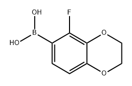 (5-fluoro-2,3-dihydrobenzo[b][1,4]dioxin-6-yl)boronic acid 구조식 이미지