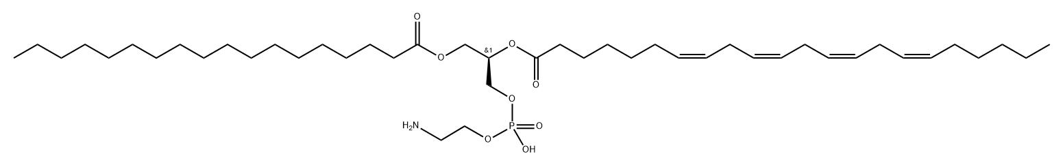 1-Stearoyl-2-Adrenoyl-sn-glycero-3-PE 구조식 이미지