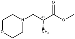 4-Morpholinepropanoic acid, α-amino-, methyl ester, (αR)- Structure