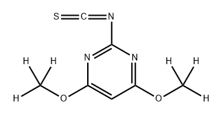 Pyrimidine, 2-isothiocyanato-4,6-di(methoxy-d3)- 구조식 이미지