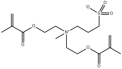 3-[Bis[2-(methacryloyloxy)ethyl](methyl)ammonio]propane-1-sulfonate 구조식 이미지