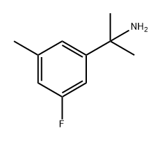 Benzenemethanamine, 3-fluoro-α,α,5-trimethyl- Structure