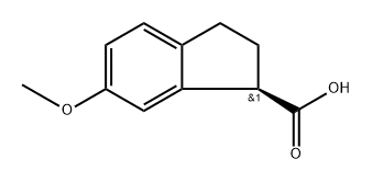 (R)-6-Methoxy-2,3-dihydro-1h-indene-1-carboxylic?acid Structure