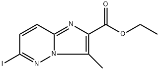 ethyl 6-iodo-3-methylimidazo[1,2-b]pyridazine-2-carboxylate Structure