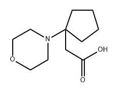 2-(1-morpholinocyclopentyl)acetic acid Structure