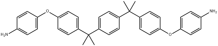 Benzenamine, 4,4'-[1,4-phenylenebis[(1-methylethylidene)-4,1-phenyleneoxy]]bis- 구조식 이미지