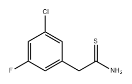 2-(3-chloro-5-fluorophenyl)ethanethioamide 구조식 이미지