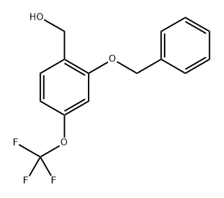 2-(Phenylmethoxy)-4-(trifluoromethoxy)-benzenemethanol Structure