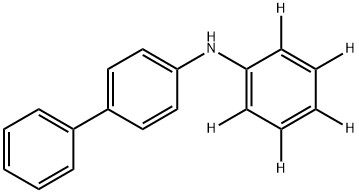 [1,1'-Biphenyl]-4-amine, N-(phenyl-2,3,4,5,6-d5)- Structure