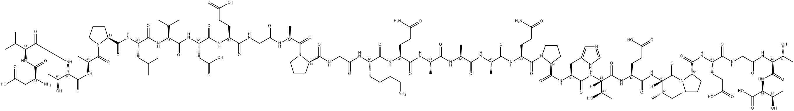 Tau Peptide (74-102) (Exon 3/Insert 2 Domain) 구조식 이미지