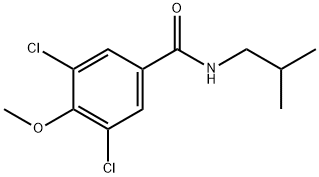 3,5-Dichloro-4-methoxy-N-(2-methylpropyl)benzamide Structure