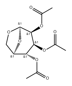 2,3,4-tri-O-acetyl-1,6-anhydromannopyranose Structure