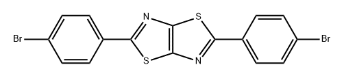 2,5-bis(4-bromophenyl)thaizolo[5,4-d]thiazole Structure