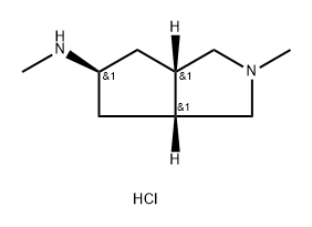 (3aR,5s,6aS)-N,2-dimethyloctahydrocyclopenta[c]pyrrol-5-amine Structure