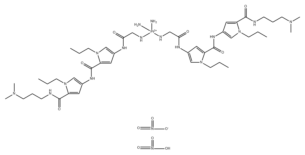 Pt-bis-netropsin Structure