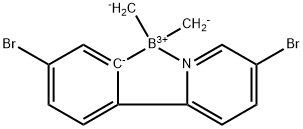 Boron, [5-bromo-2-(5-bromo-2-pyridinyl-κN)phenyl-κC]dimethyl-, (T-4)- Structure