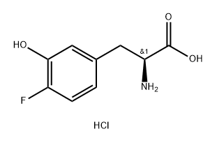 (S)-2-Amino-3-(4-fluoro-3-hydroxyphenyl)propanoic acid hydrochloride Structure