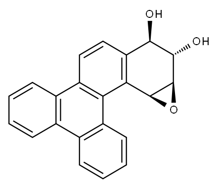 benzo(g)chrysene-11,12-dihydrodiol-13,14-epoxide Structure