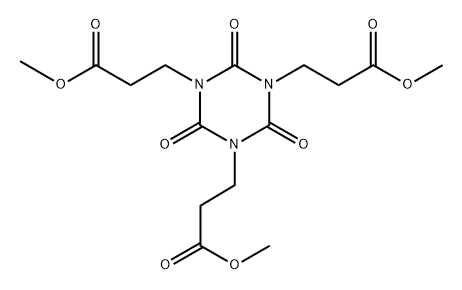 1,3,5-Triazine-1,3,5(2H,4H,6H)-tripropanoic acid, 2,4,6-trioxo-, 1,3,5-trimethyl ester Structure