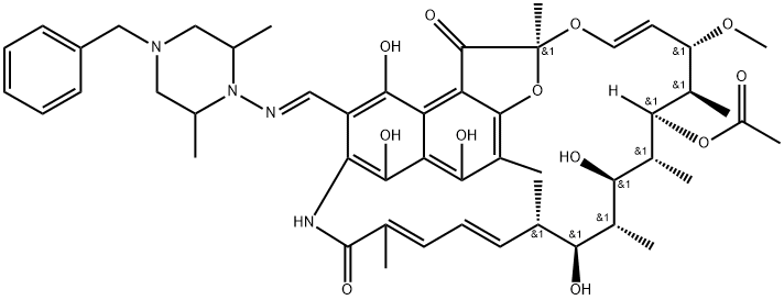 Dimethylbenzyldemethylrifampicin 구조식 이미지
