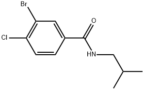 3-Bromo-4-chloro-N-(2-methylpropyl)benzamide Structure