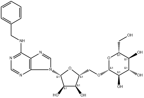 Adenosine,5'-O-β-D-glucopyranosyl-N(phenylmethyl)-(9CI) Structure