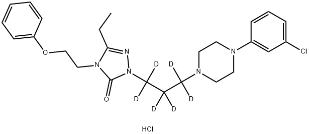 Nefazodone-D6 hydrochloride solution Structure