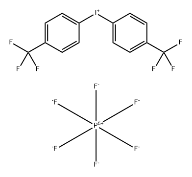 Iodonium, bis[4-(trifluoromethyl)phenyl]-, hexafluorophosphate(1-) (1:1) 구조식 이미지