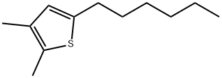 5-Hexyl-2,3-dimethylthiophene Structure