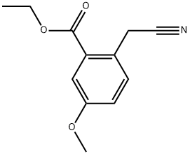 (2-carbethoxy-4 methoxyphenyl) - acetonitrile Structure