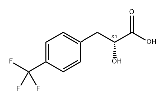 (R)-2-Hydroxy-3-(4-(trifluoromethyl)phenyl)propanoic acid Structure