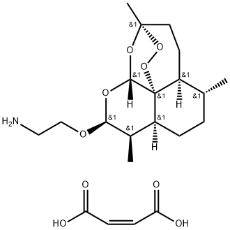 β-Aminoarteether maleate Structure