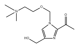 Ethanone,1-[4-(hydroxymethyl)-1-[[2-(trimethylsilyl)ethoxy]methyl]-1H-imidazol-2-yl]- Structure